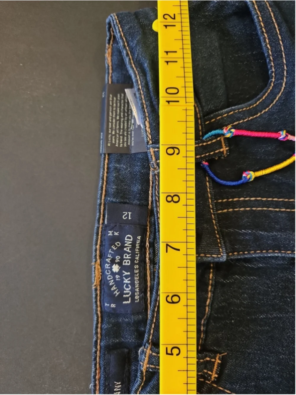 LUCKY BRAND Girls Blue Denim Zoe Skinny Slim Fit Jeans Size 12 NWT (D-43)